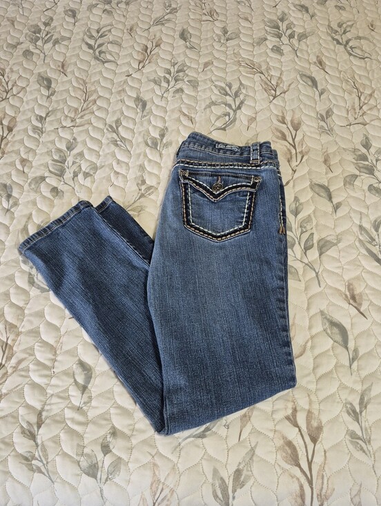 ZCO Denim - ZCO Premium Juniors's Straight Leg Jeans in Medium Blue Wash